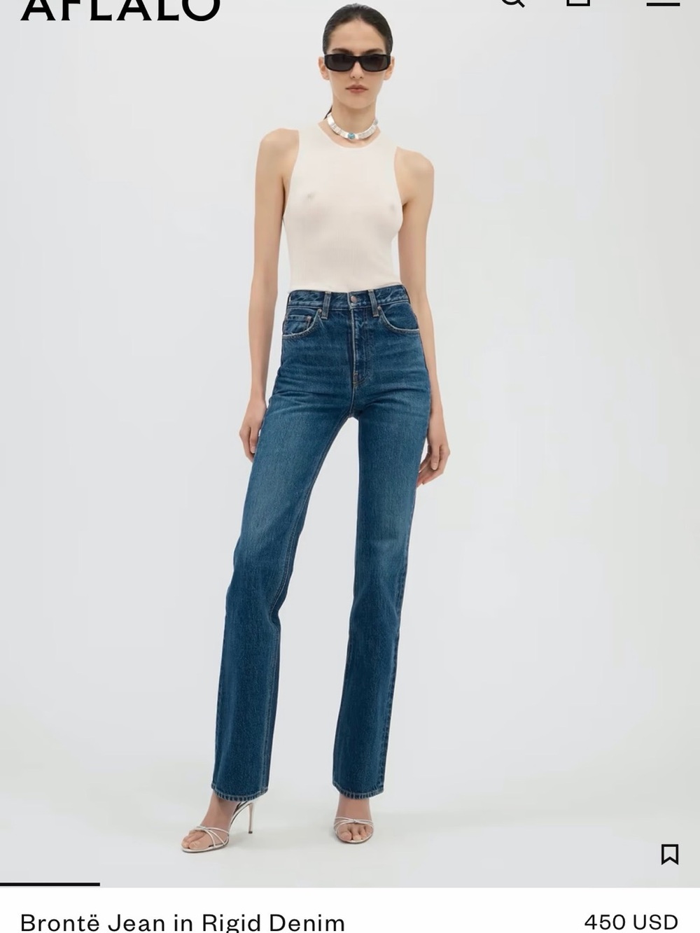 Aflalo Brontë Jean Subdued Indigo Sz 27